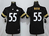 Women Nike Steelers 55 Bush Black 2019 Vapor Untouchable Limited Jersey,baseball caps,new era cap wholesale,wholesale hats